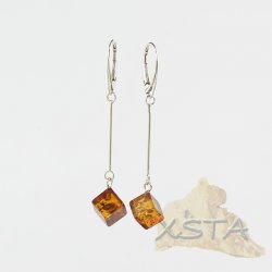 Wholesale cognac amber earrings